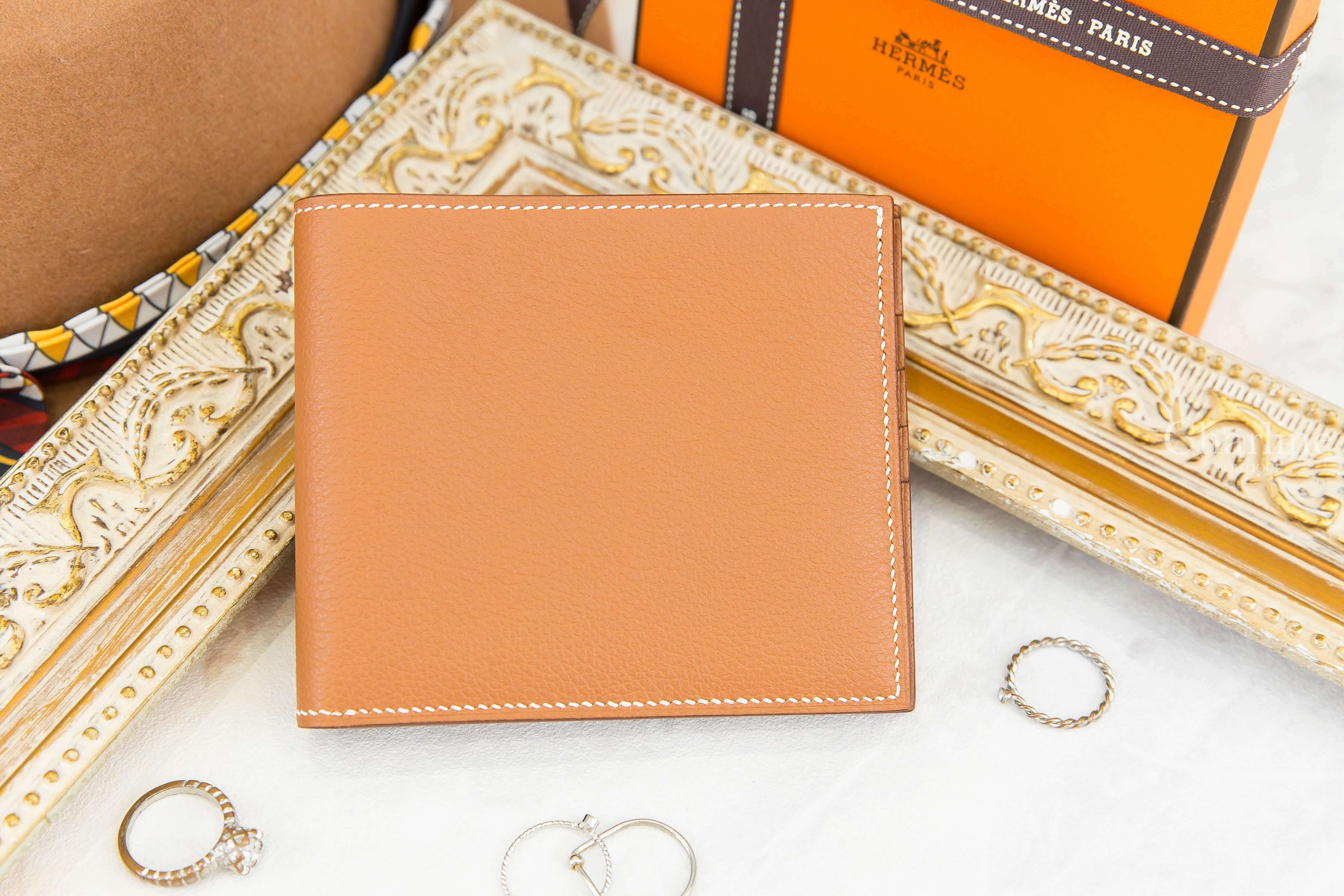 Hermès MC² Copernic Wallet 焦糖色短夾