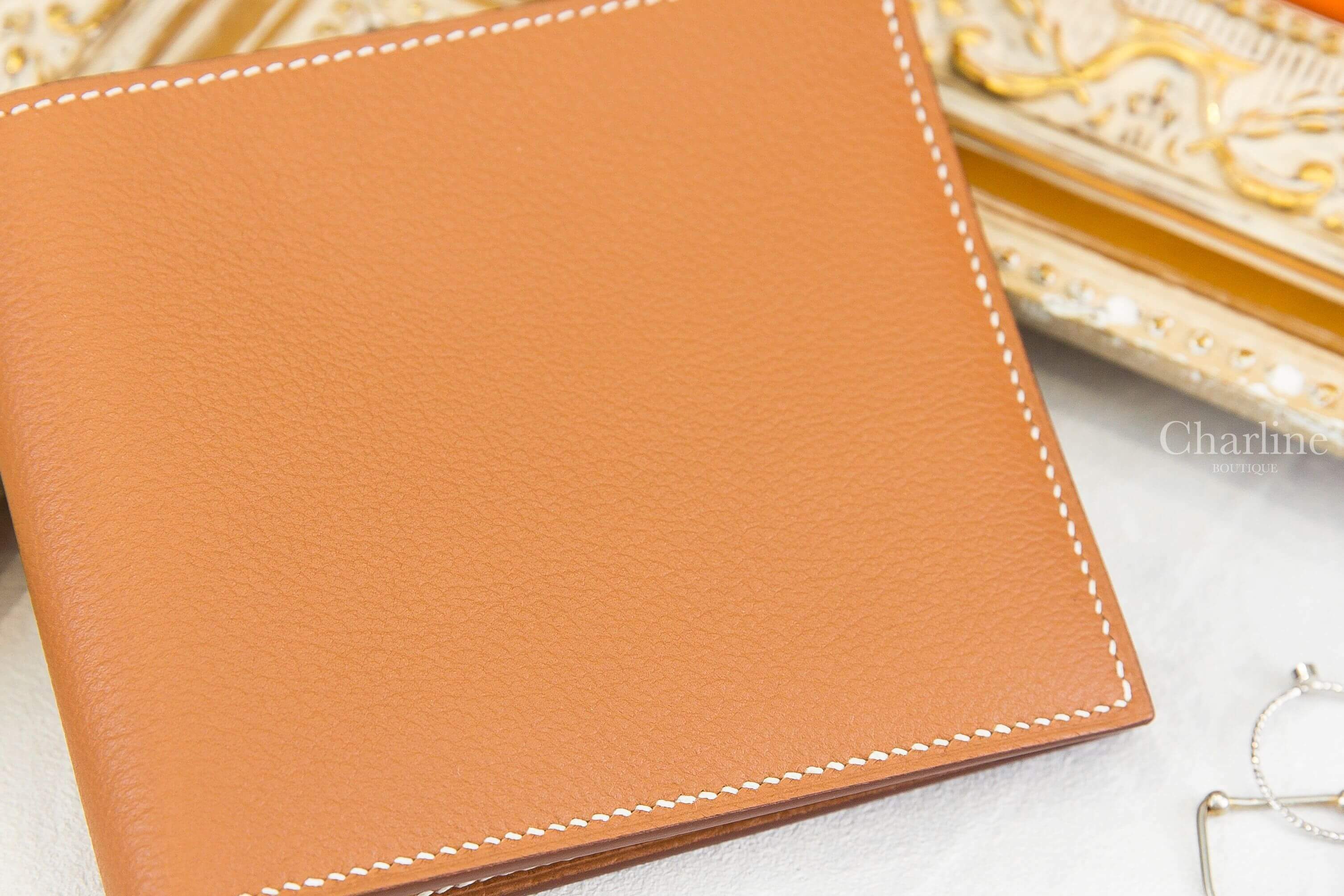 Hermès MC² Copernic Wallet 焦糖色短夾