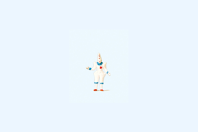 Preiser迷你小人 29038白色小丑