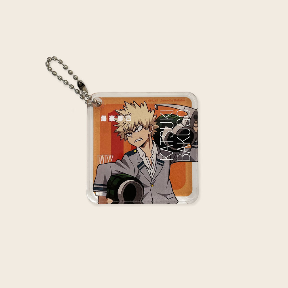 我的英雄學院-方形鑰匙圈-爆豪