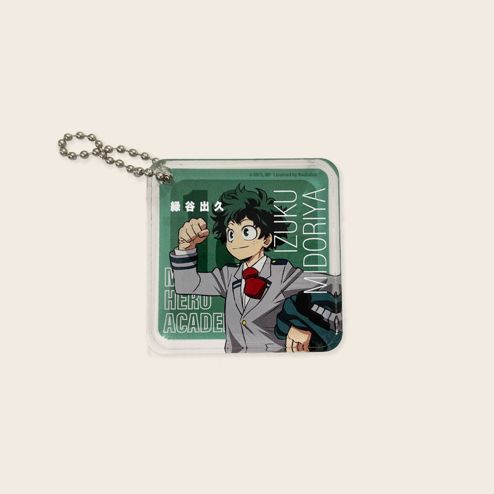 我的英雄學院-方形鑰匙圈-綠谷