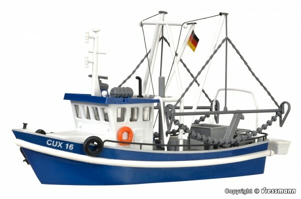 Kibri 39161 HO規 Shrimp boat CUX 16 釣蝦船