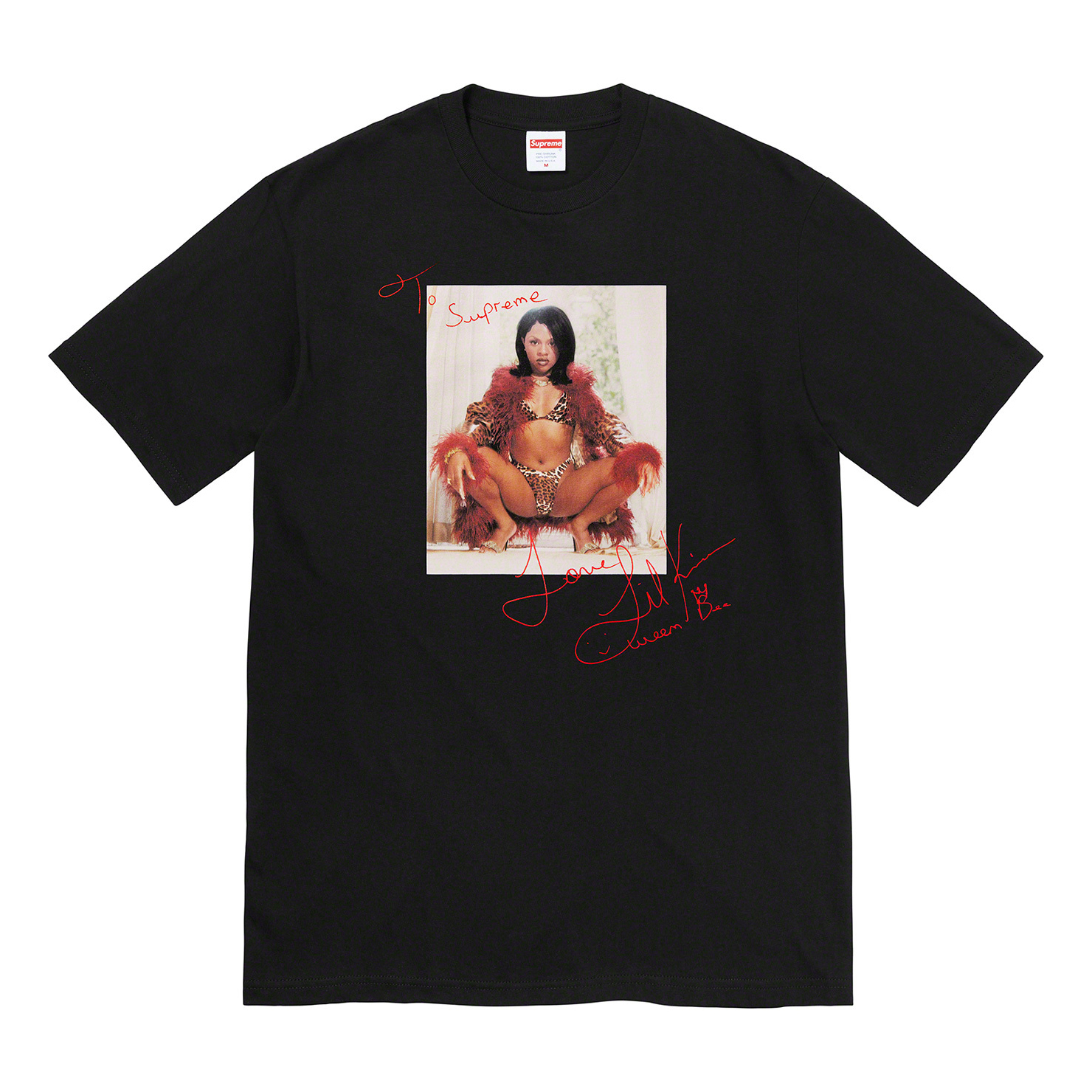 SUPREME LIL KIM TEE 照片T 黑色-SS22T59