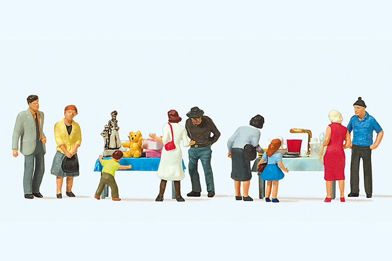 Preiser迷你小人 10595 跳蚤市場