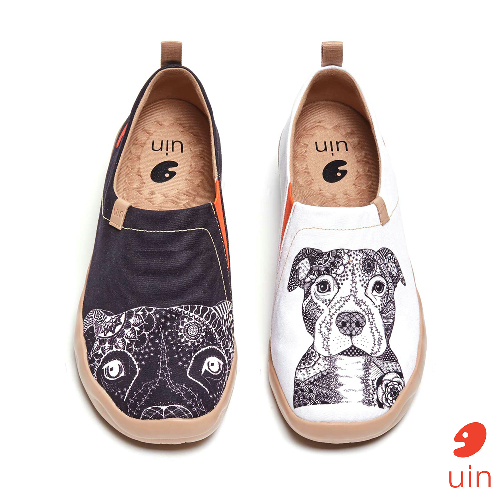 【 Uin 】西班牙原創設計 | 鬥牛愛犬 男鞋 彩繪鞋 休閒鞋 懶人鞋