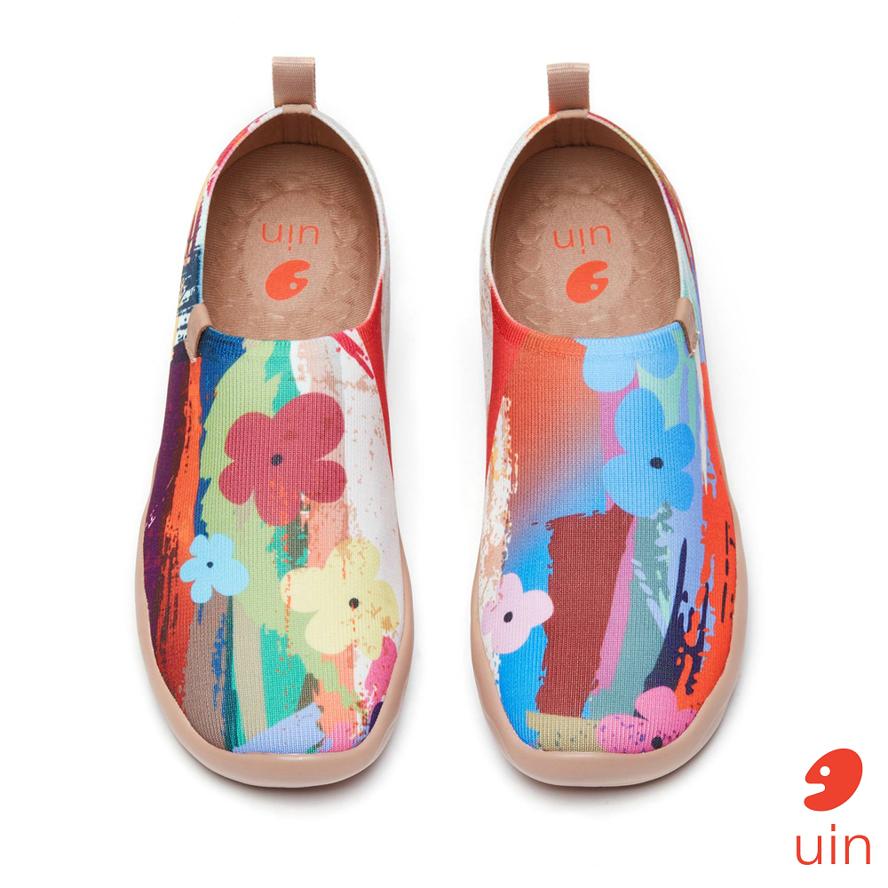 【 Uin 】西班牙原創設計 | 斑斕夏花 女鞋 彩繪鞋 休閒鞋 懶人鞋