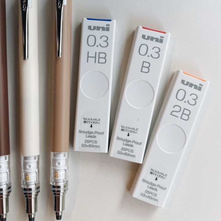UNI 抗髒污 0.3mm自動鉛筆筆芯 Smudge-Proof Leads
