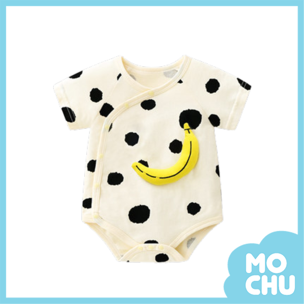 香蕉點點短袖包屁衣