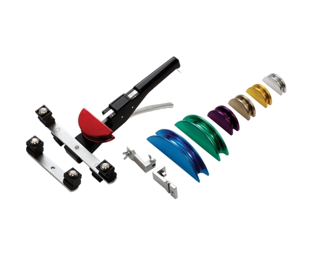 台灣製  BLACK HAND 黑手牌｜專利型雙向銅彎管器組 凹管器組 彎管鉗 鋁管彎管器組 凹管器 90 度指示線｜BH-1980