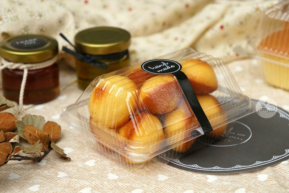 小山型盒 透明盒 蛋糕盒 甜點盒 小塔盒 自扣式盒