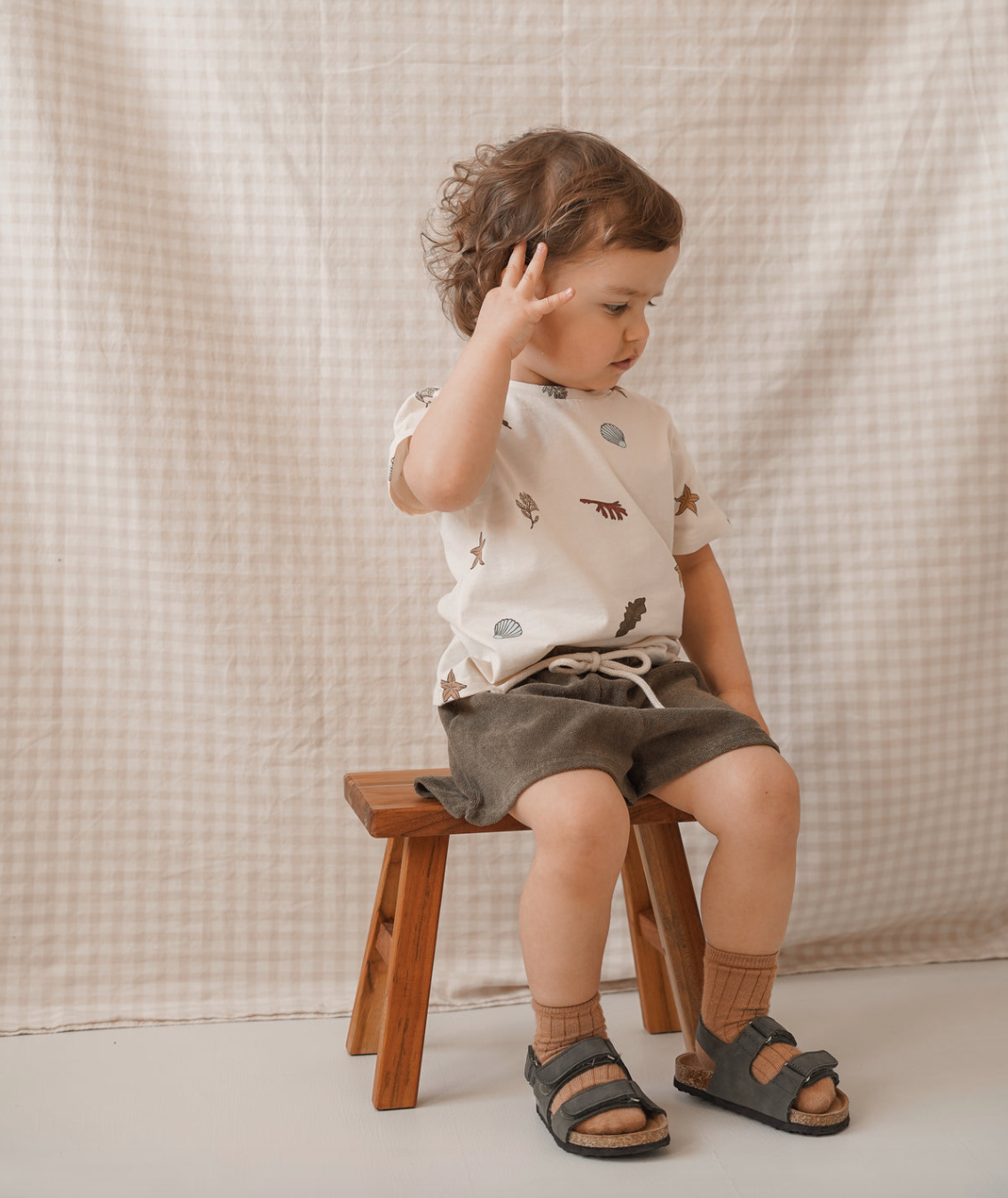 ORGANIC ZOO - Olive Terry Rope Shorts