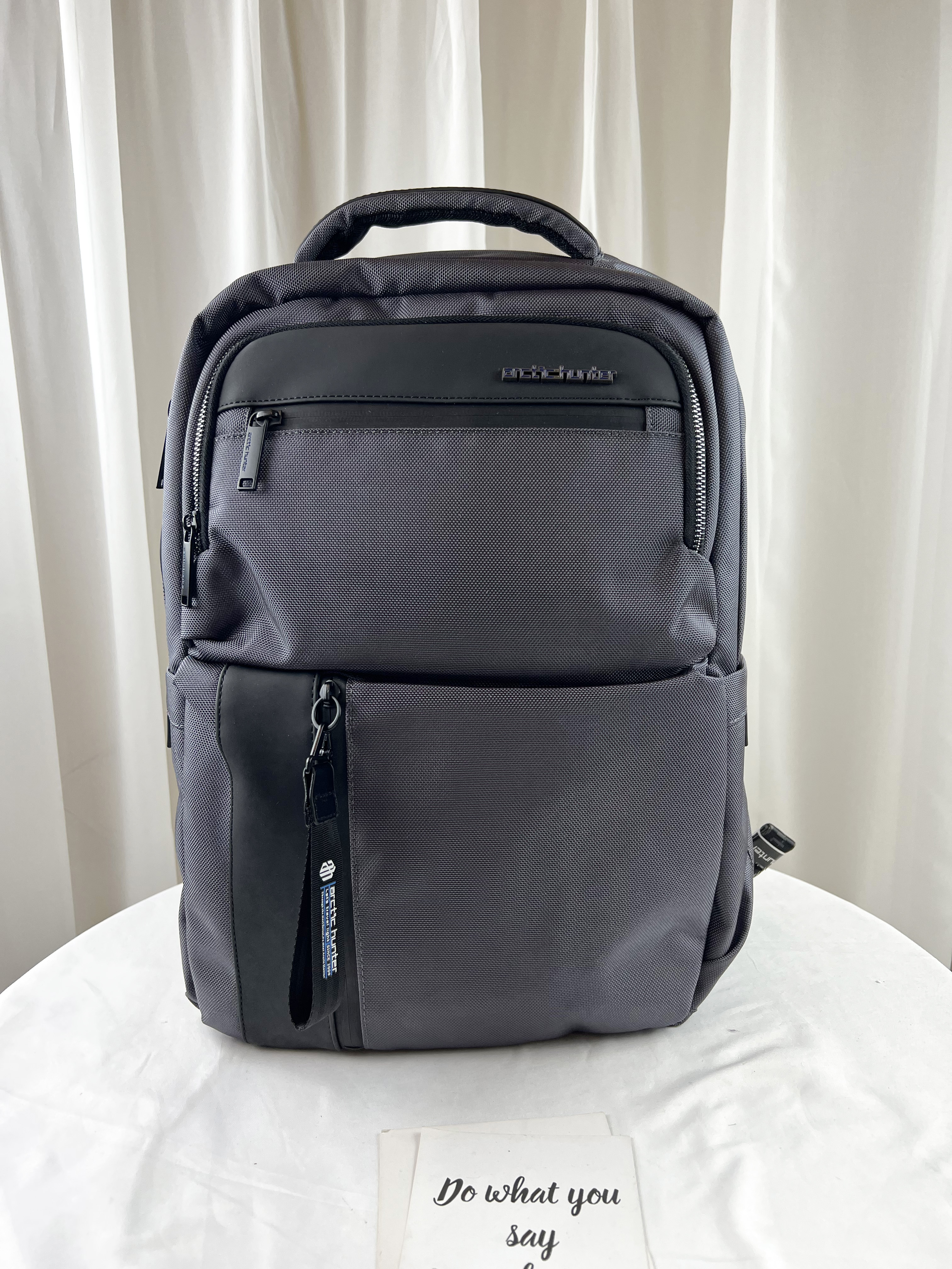 Arctic hunter 深灰色 多功能男用後背包 / 電腦包 #B00477