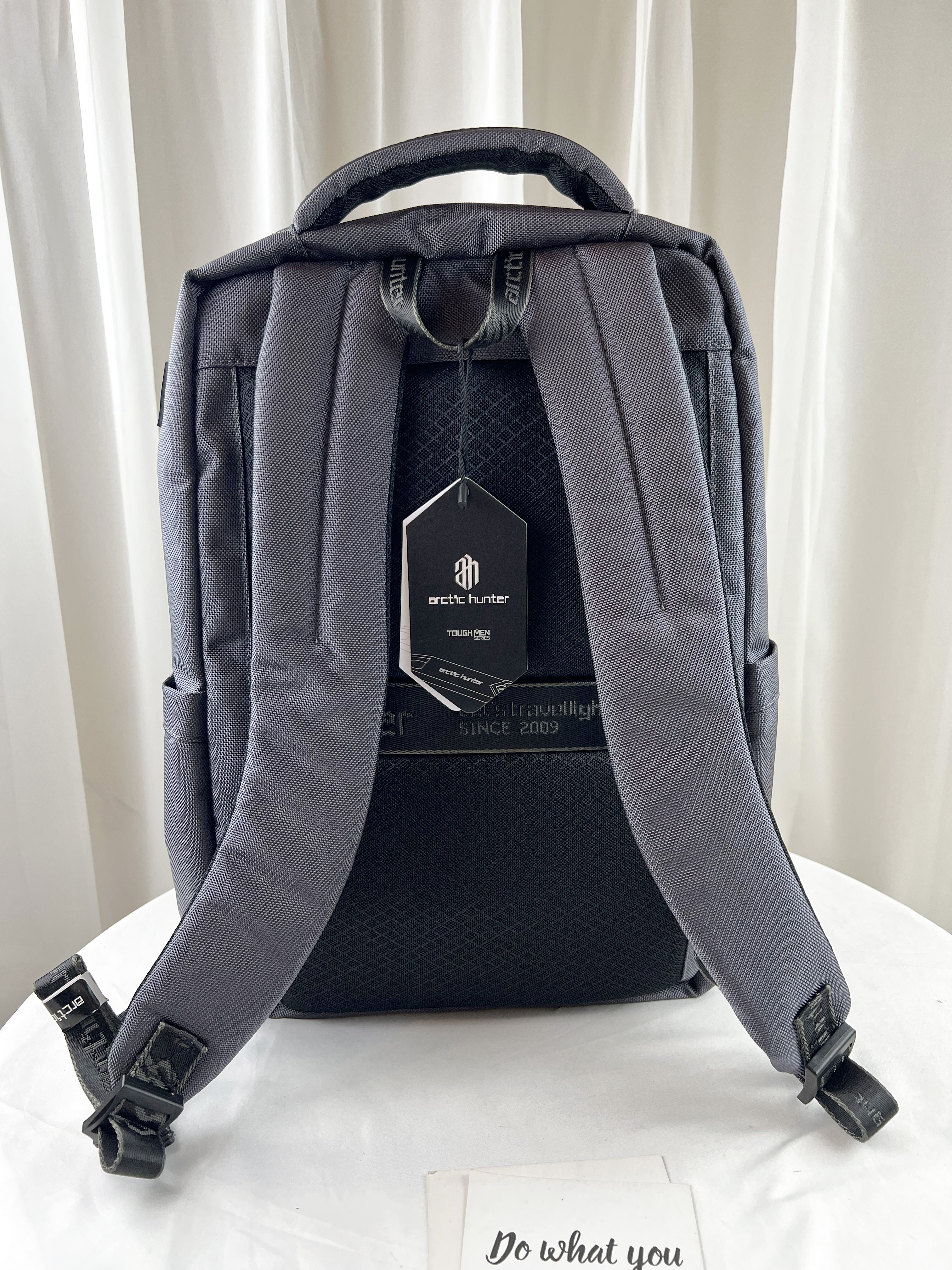 Arctic hunter 深灰色 多功能男用後背包 / 電腦包 #B00477