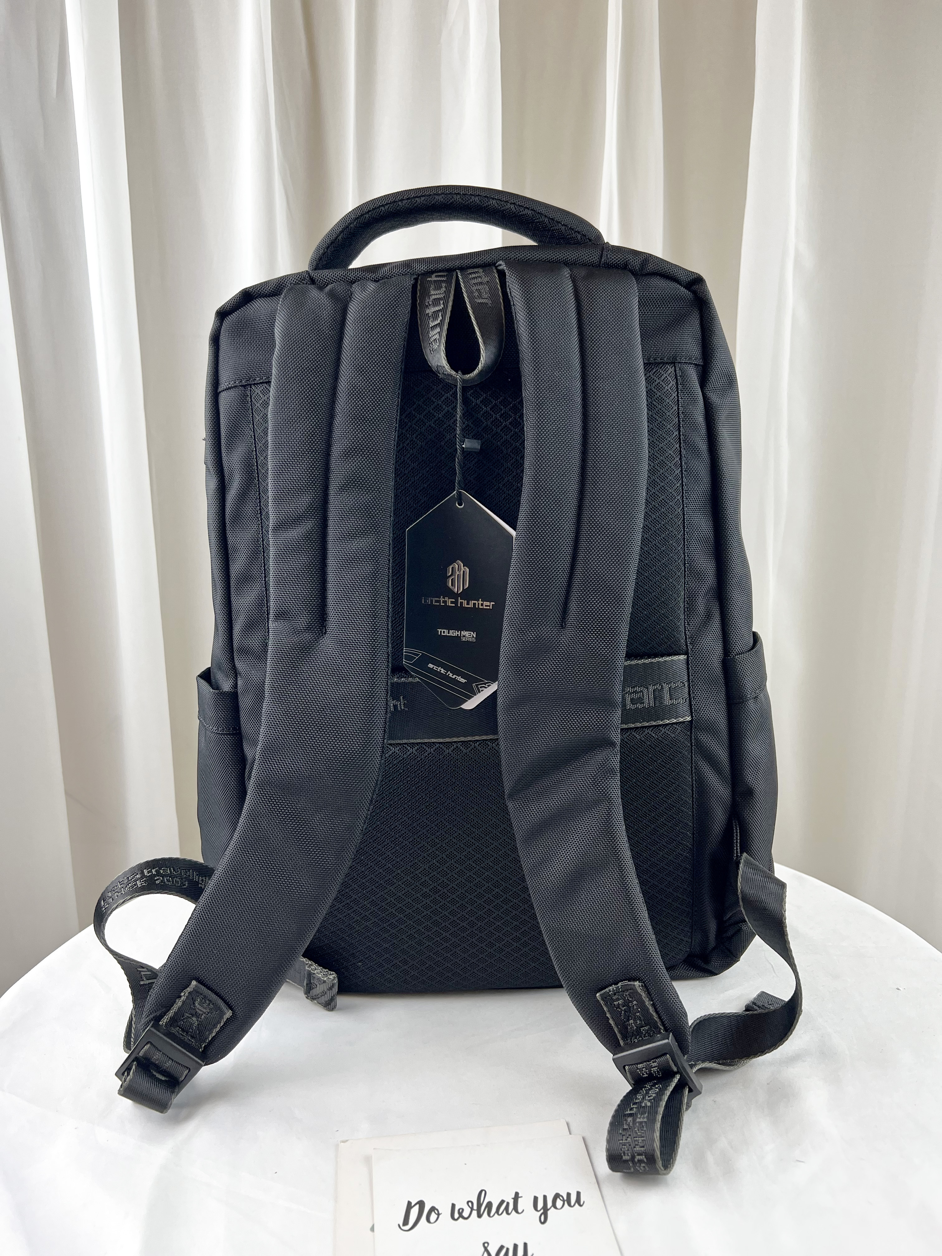 Arctic hunter 經典黑 多功能男用後背包 / 電腦包 #B00477