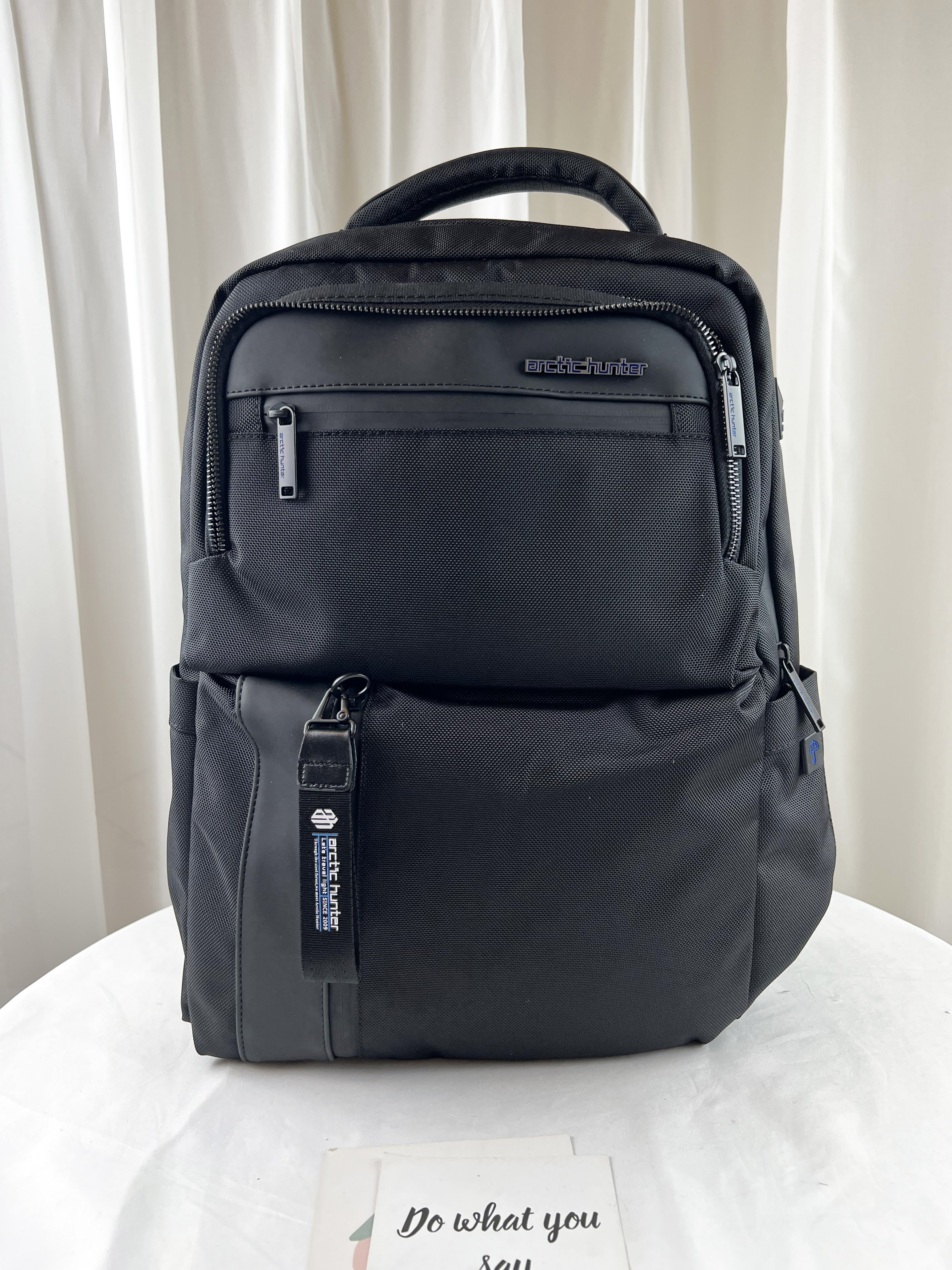 Arctic hunter 經典黑 多功能男用後背包 / 電腦包 #B00477