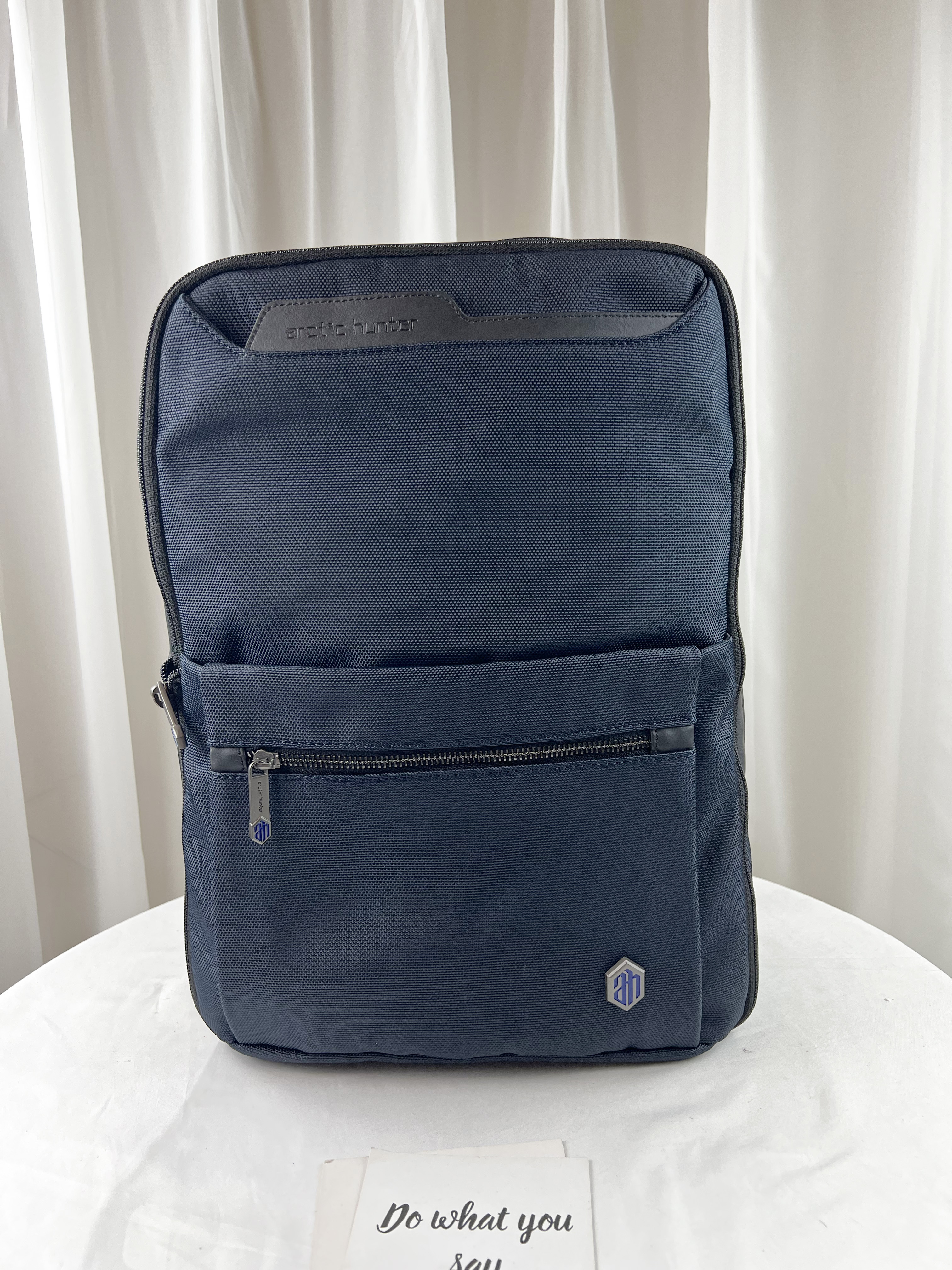 Arctic hunter 海軍藍 多功能男用後背包 / 電腦包 #B00410