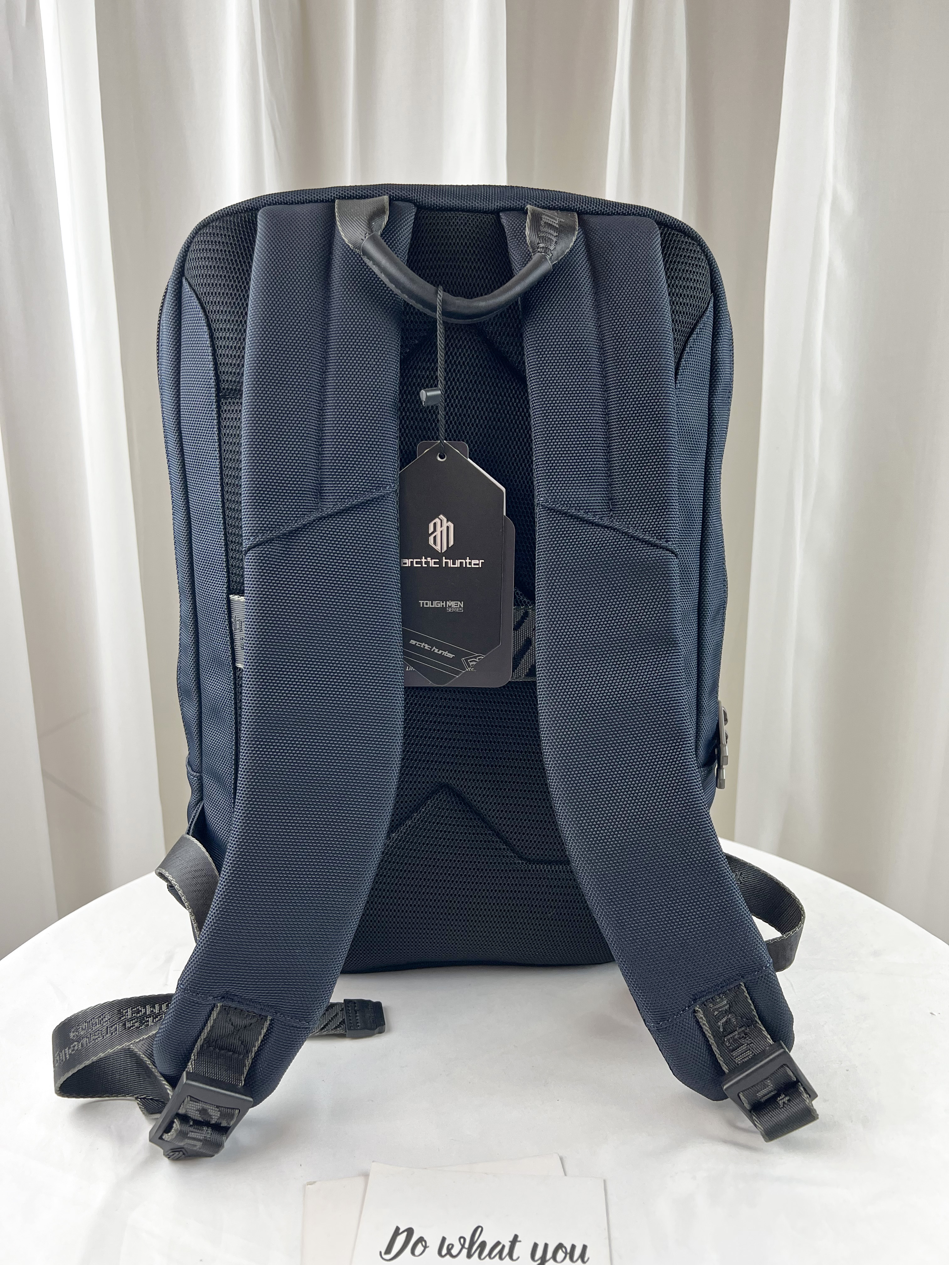 Arctic hunter 海軍藍 多功能男用後背包 / 電腦包 #B00410