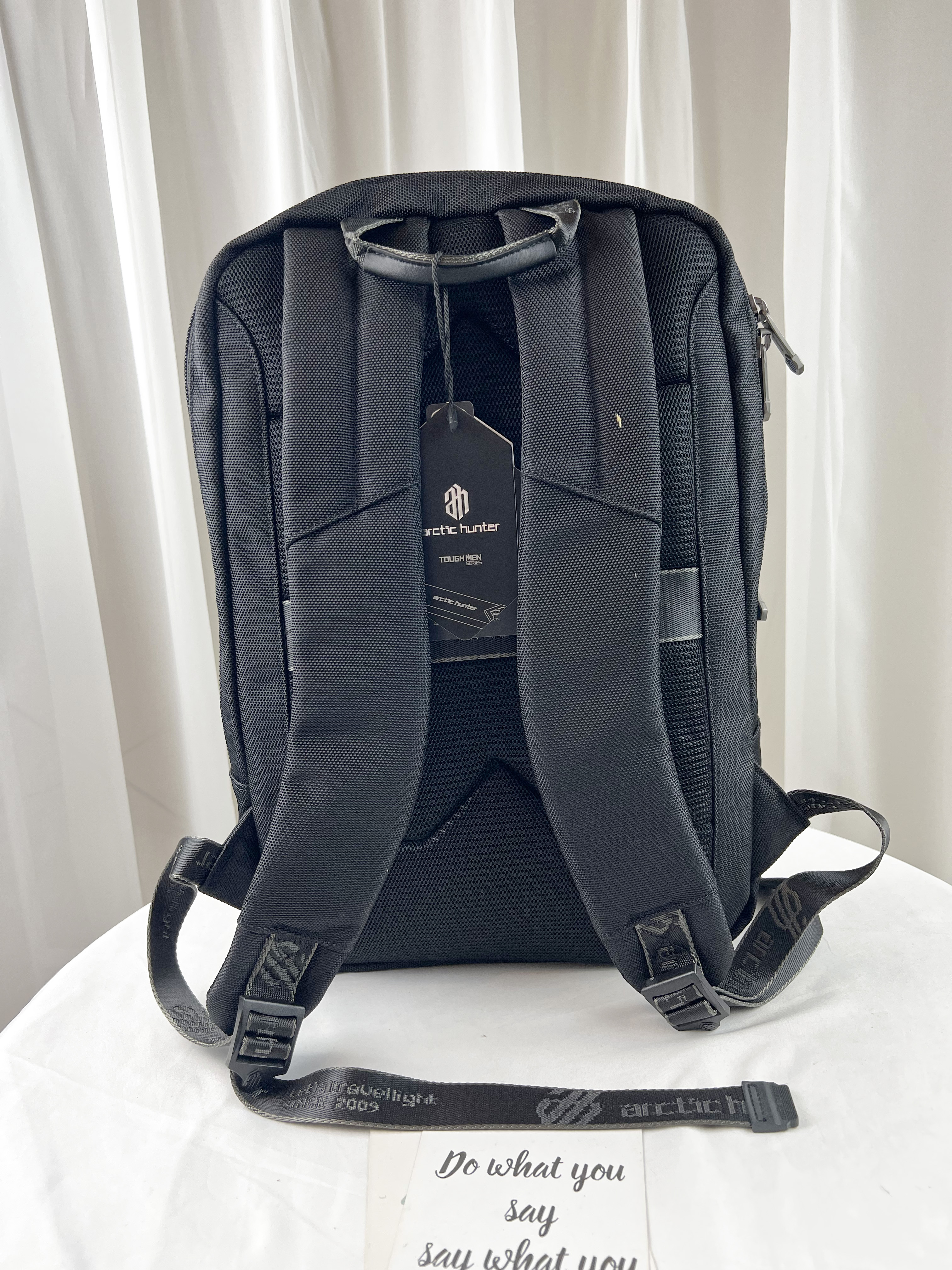 Arctic hunter 經典黑 多功能男用後背包 / 電腦包 #B00410