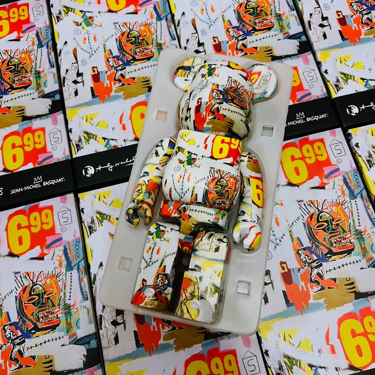 BE@RBRICK Andy Warhol × JEAN-MICHEL BASQUIAT #4 四代 400％ 巴斯奇亞安迪沃荷 四代 聯名款 限量