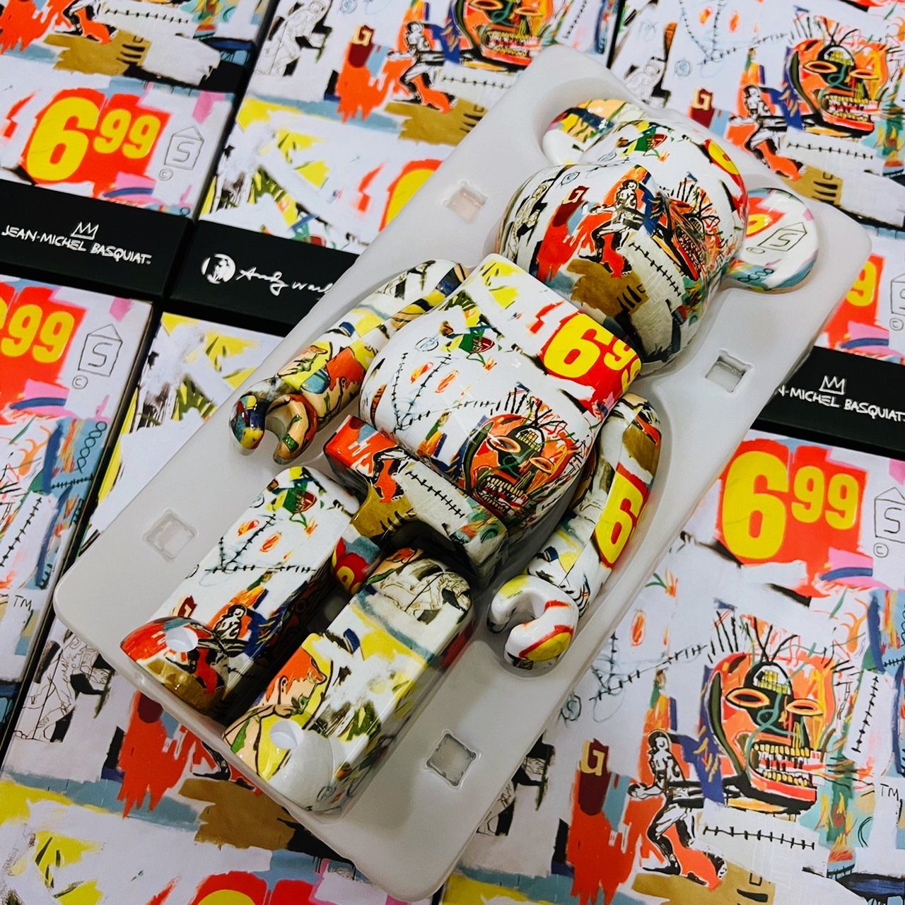 BE@RBRICK Andy Warhol × JEAN-MICHEL BASQUIAT #4 四代 400％ 巴斯奇亞安迪沃荷 四代 聯名款 限量