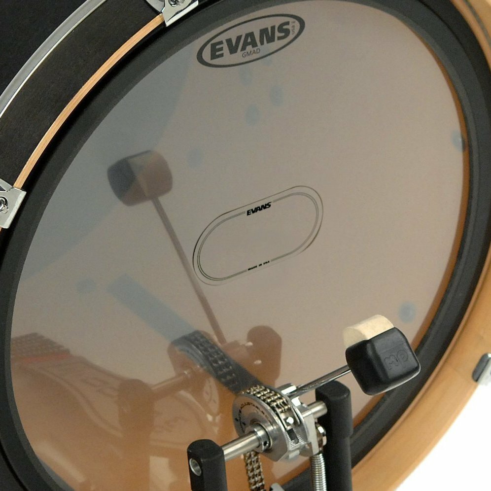 Evans EVX-EQPC2 大鼓保護貼 1組/2個 雙踏用 透明