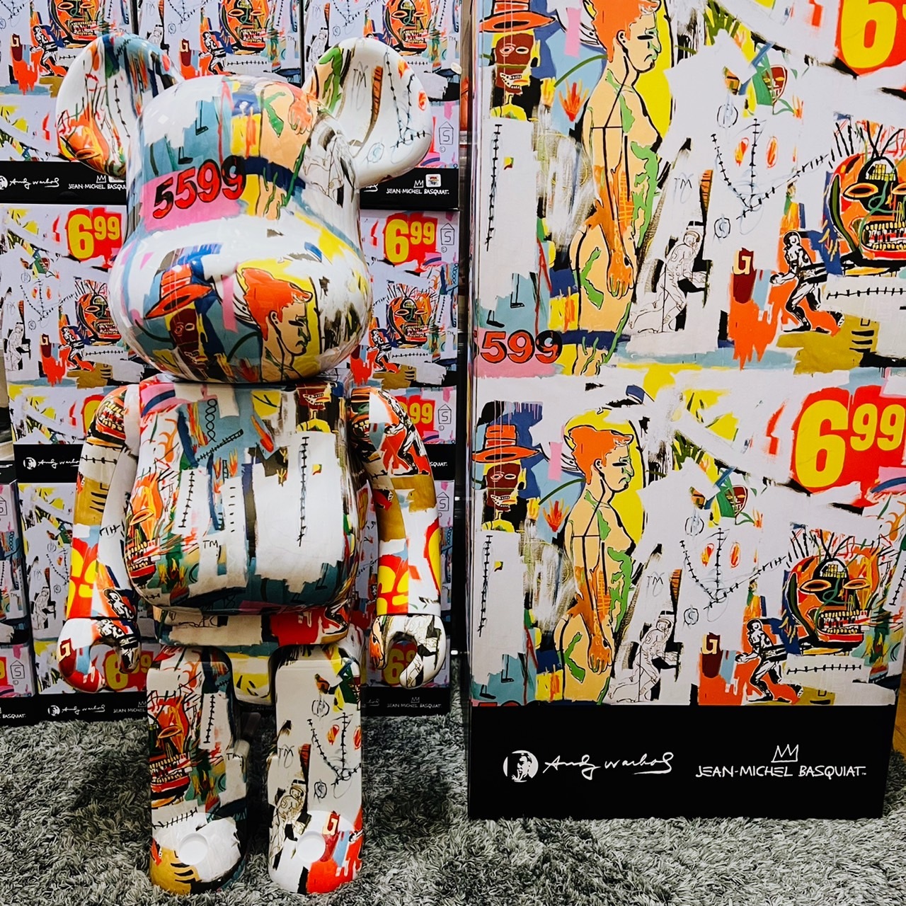 BE@RBRICK Andy Warhol × JEAN-MICHEL BASQUIAT #4 四代