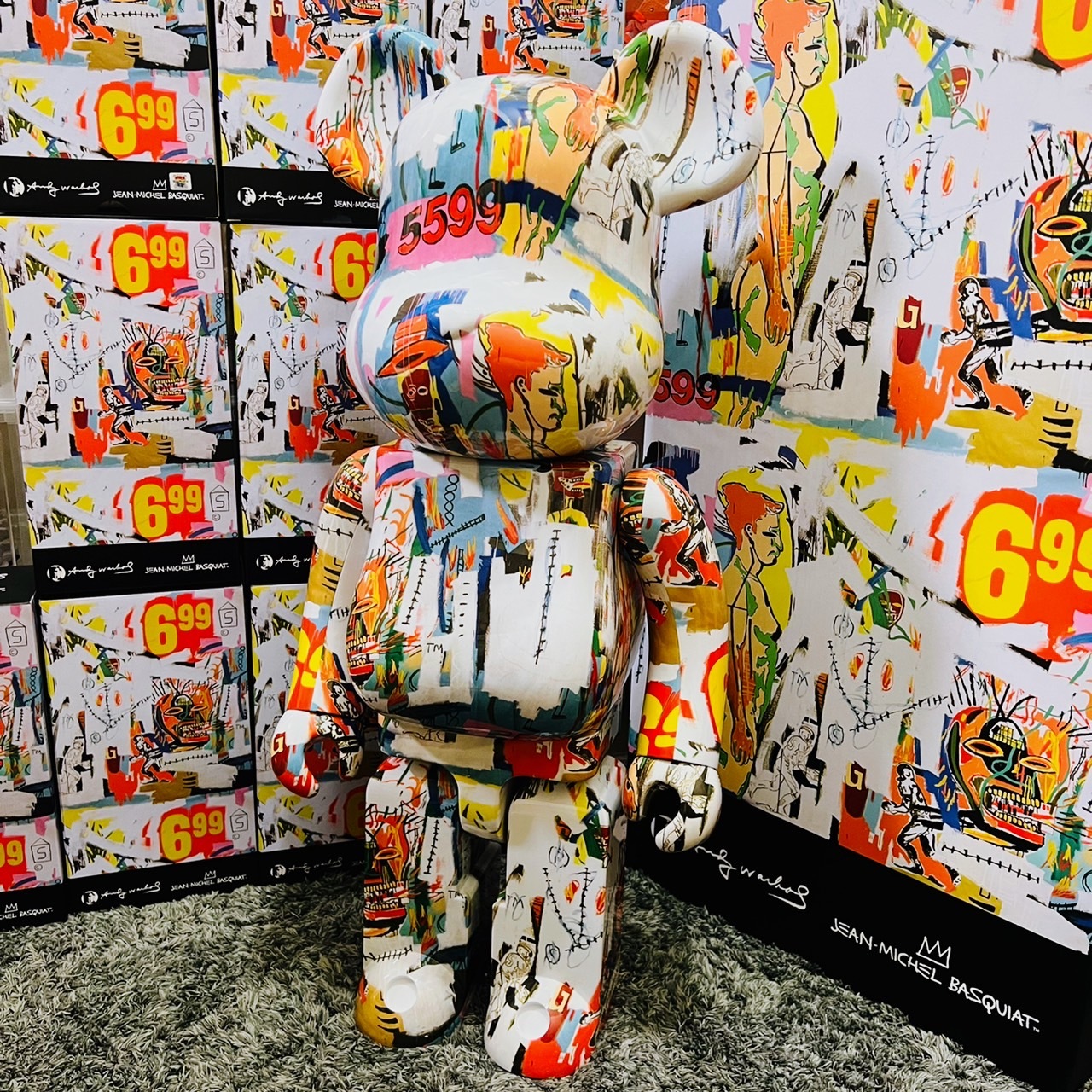 BE@RBRICK Andy Warhol × JEAN-MICHEL BASQUIAT #4 四代 1000％ 巴斯奇亞安迪沃荷 四代 聯名款 限量