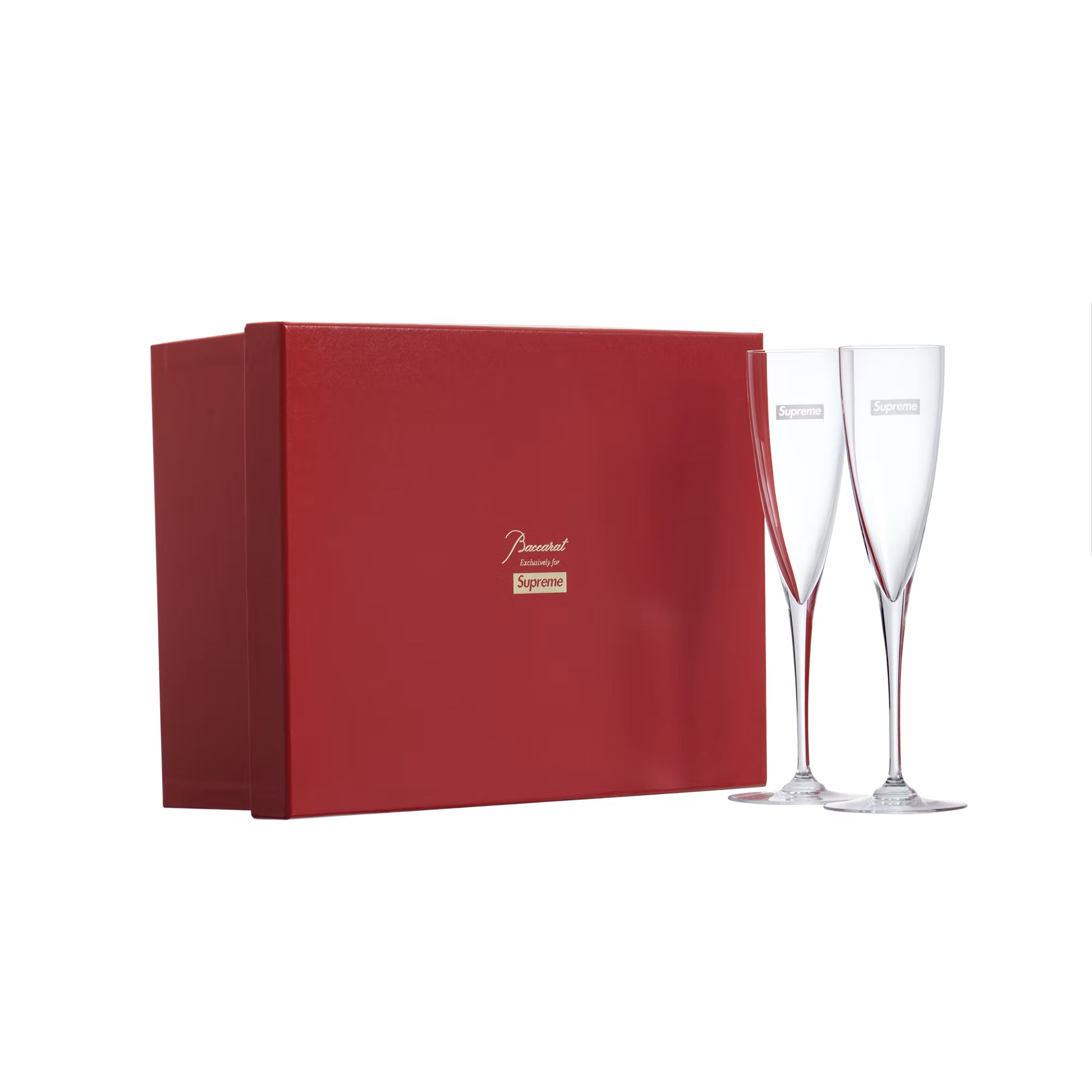 SUPREME BACCARATT DOM PERIGNON FLUTE SET 香檳杯組