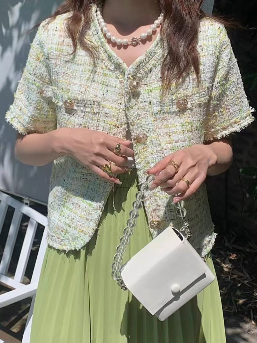 [23/4LIVE]APRP225 TWEED STYLE 小香外套