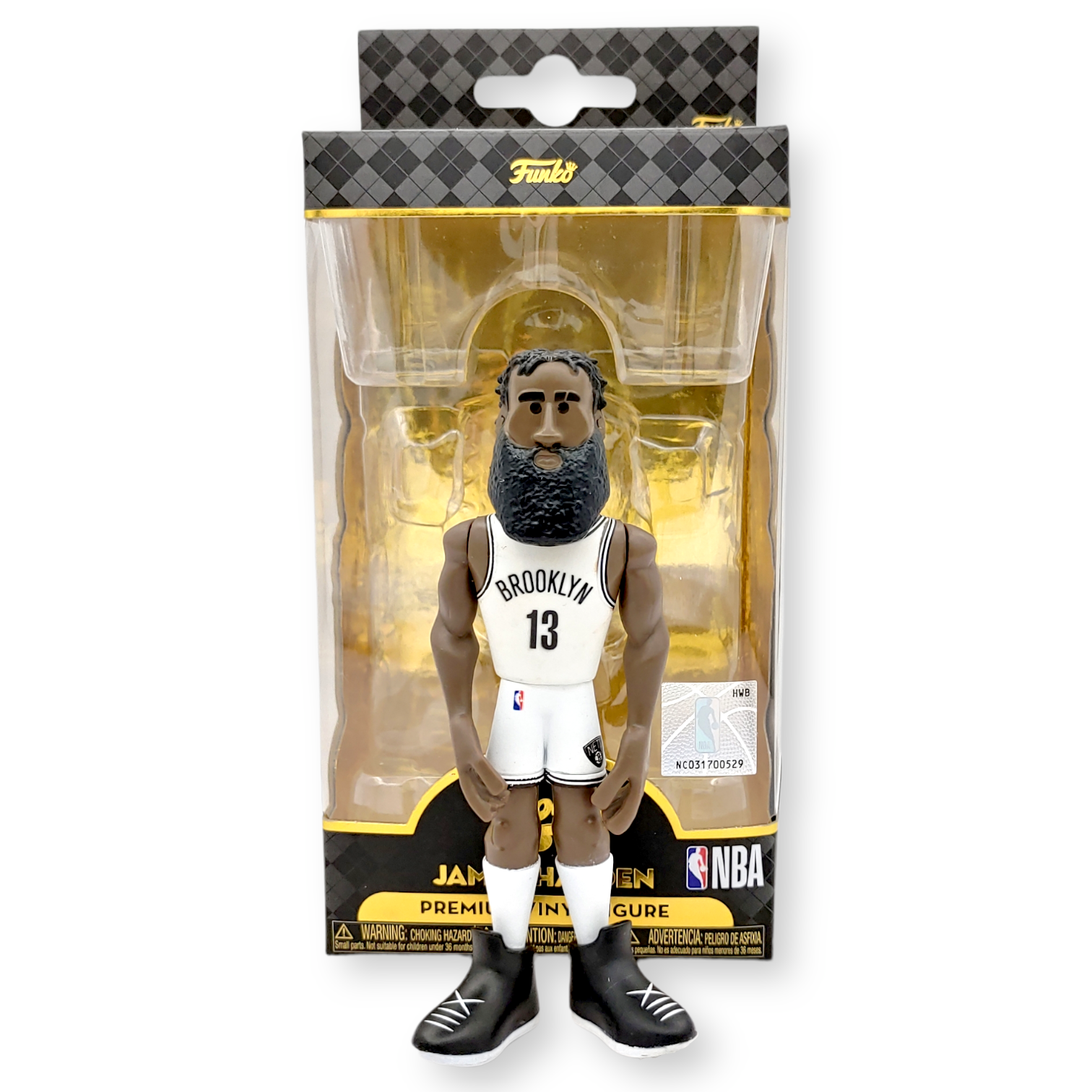 FUNKO POP<NBA Gold>網隊5吋夏登(白衫)