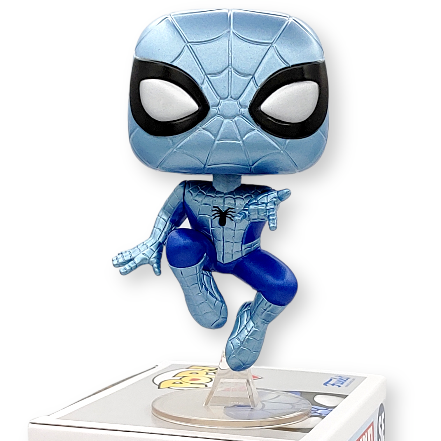 FUNKO POP<蜘蛛俠>蜘蛛俠(金屬藍)-NO.SE