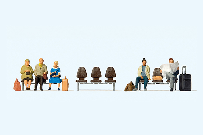 Preiser迷你小人 10660候車站的人們