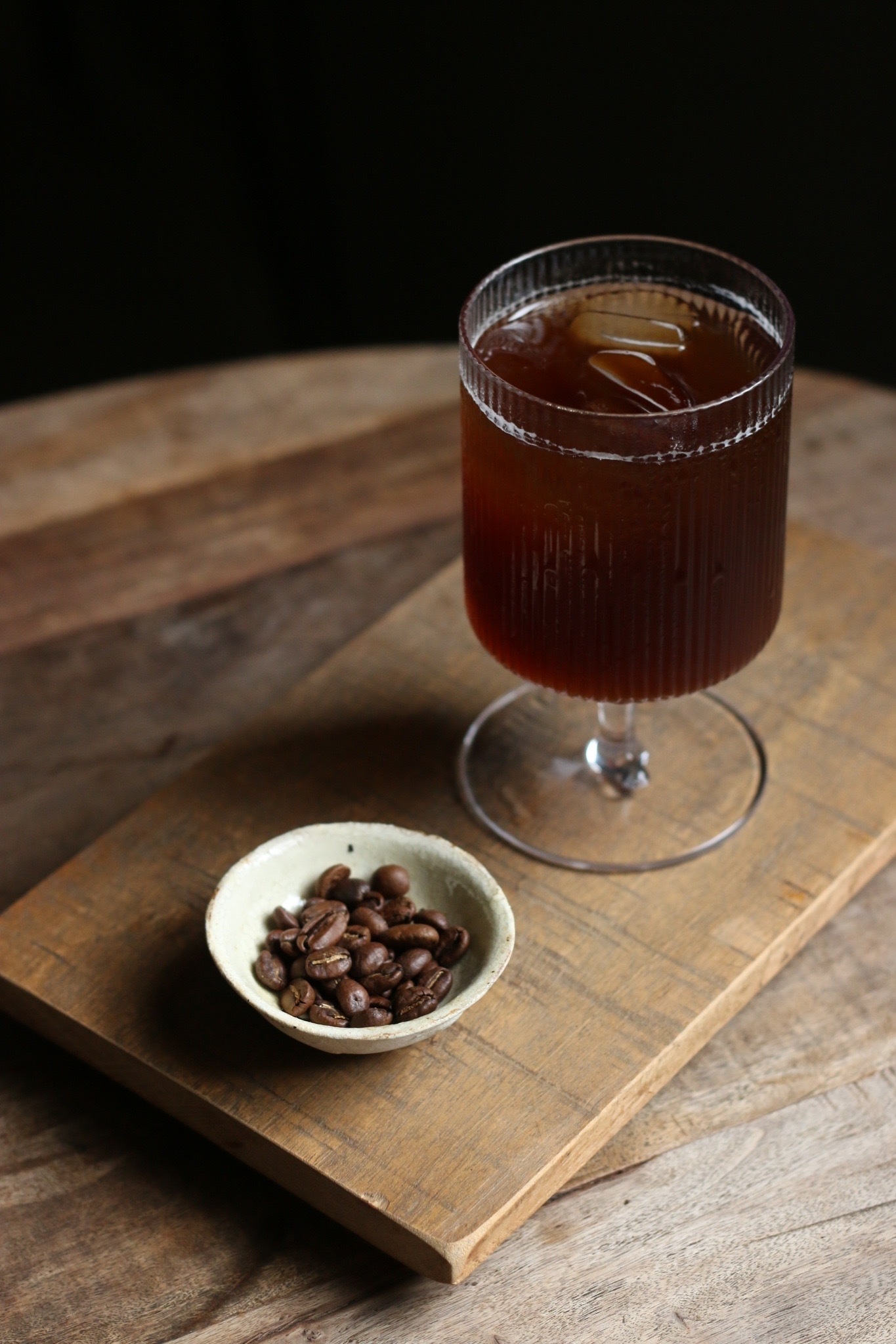 豎紋高腳杯 300ml