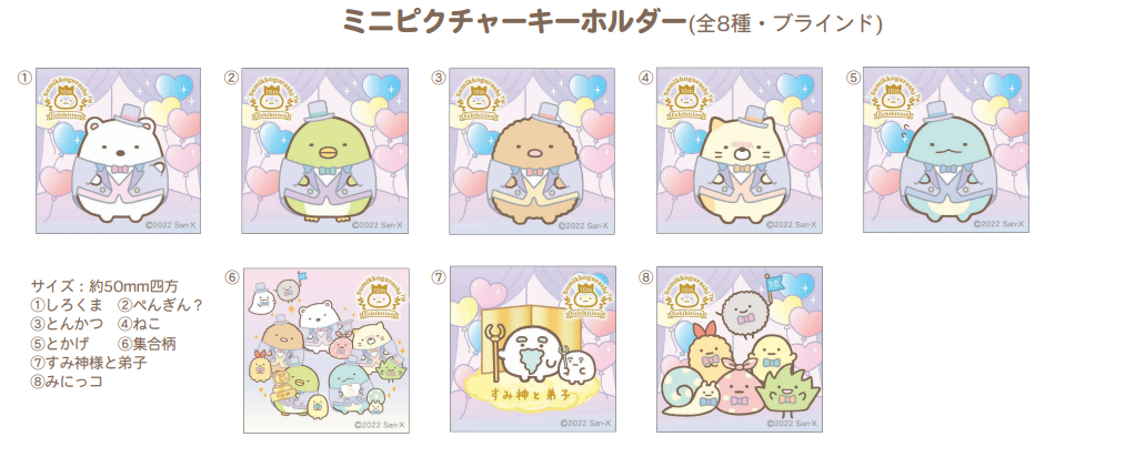 [預訂] 角落生物 十周年展場限定迷你圖片匙扣-盲抽