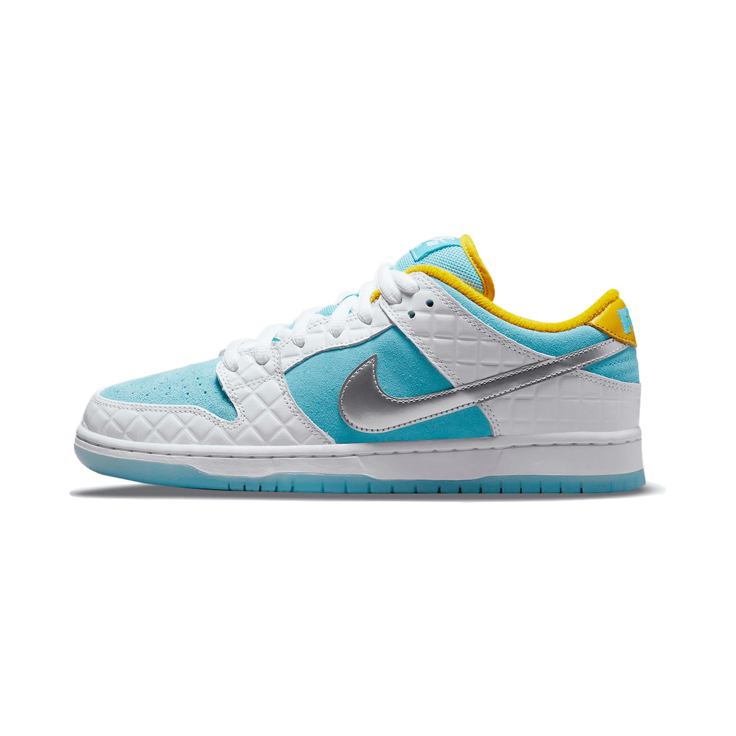 -(B12)-FTC X NIKE SB DUNK LOW PRO QS "LAGOON PULSE" 冰藍 菱格紋 銀勾 冰底-DH7687 400