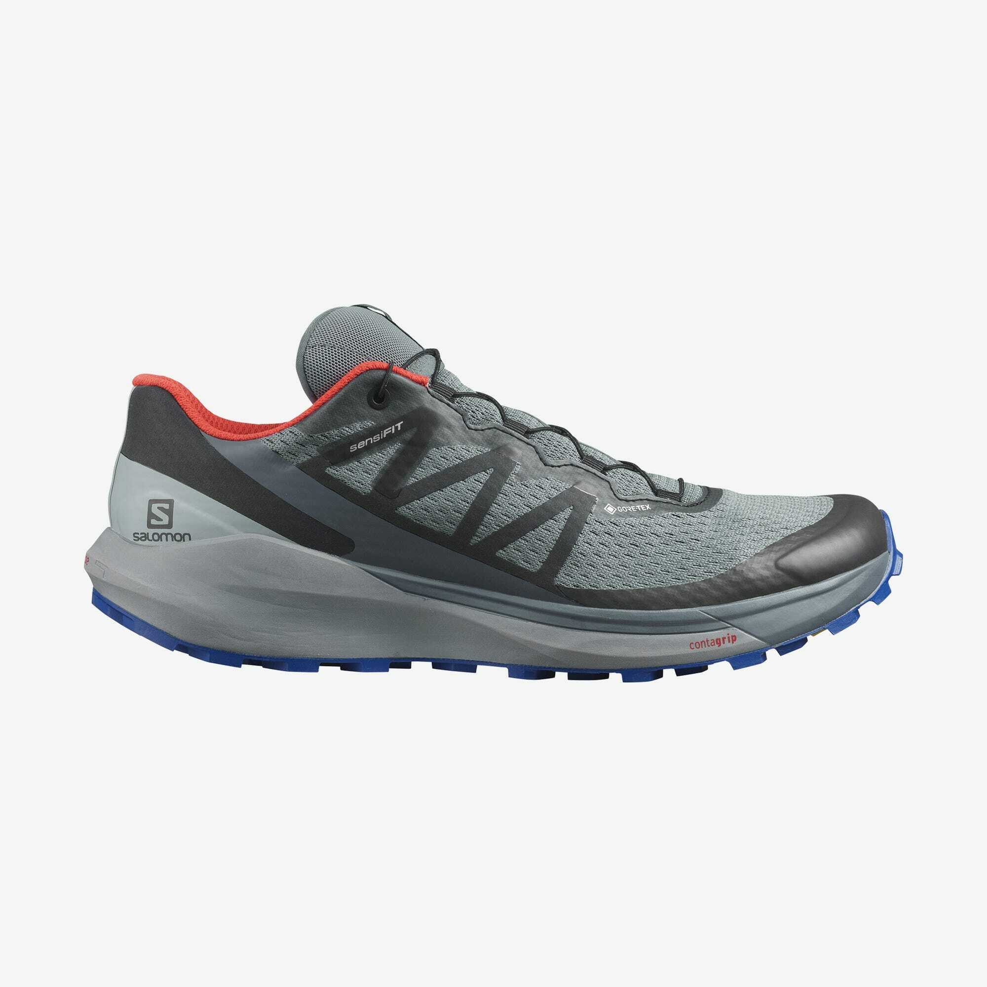 Salomon 所羅門SENSE RIDE 4 GORE-TEX 石頭灰 男鞋 登山鞋
