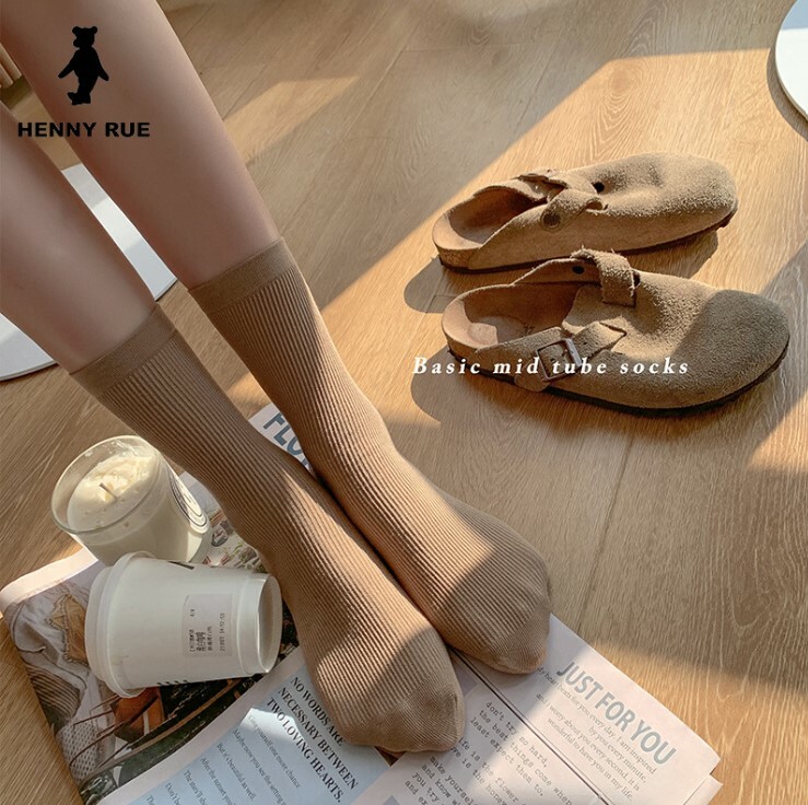 日本 HENNY RUE 2022年春夏新款 Basic 女裝短襪 | 一套三對  (逢星期日截單後7-14個工作天發貨)