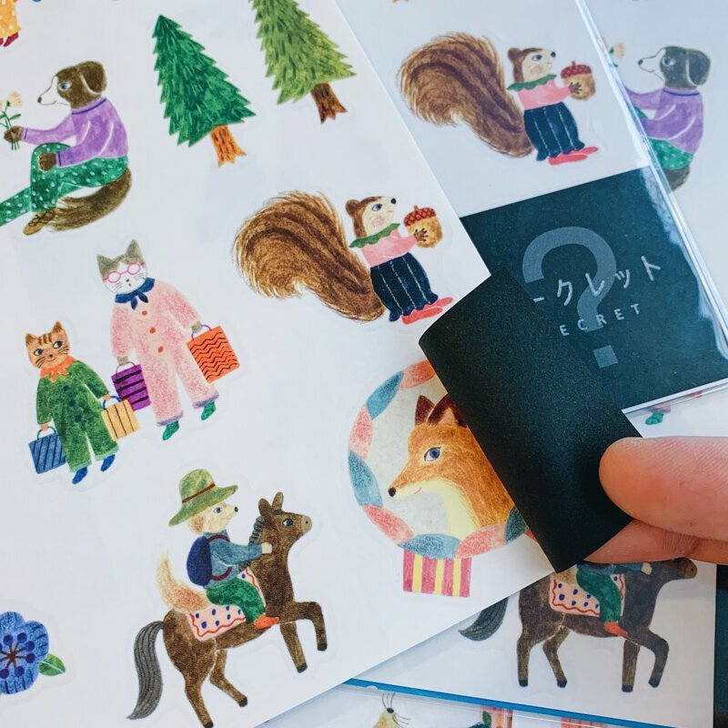 生活 HITOTOKI霧面透明貼紙(可重複黏貼)｜日本KING JIM