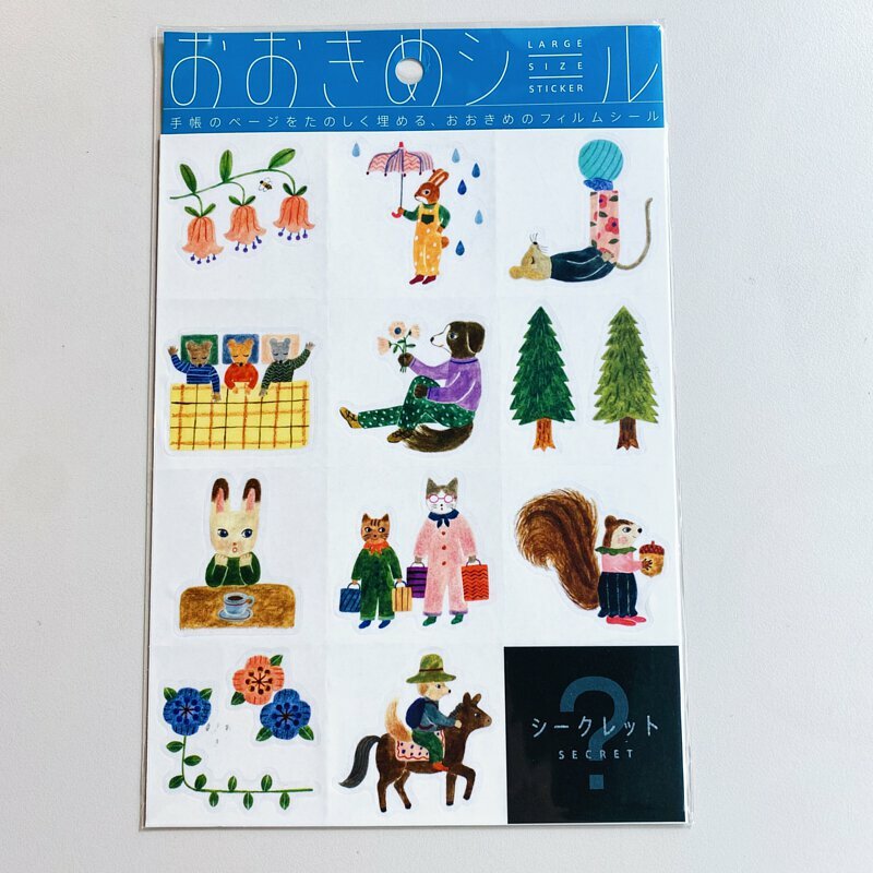 生活 HITOTOKI霧面透明貼紙(可重複黏貼)｜日本KING JIM