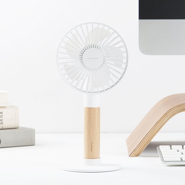 台灣 PROBOX｜UDDO 櫸木手持風扇-白