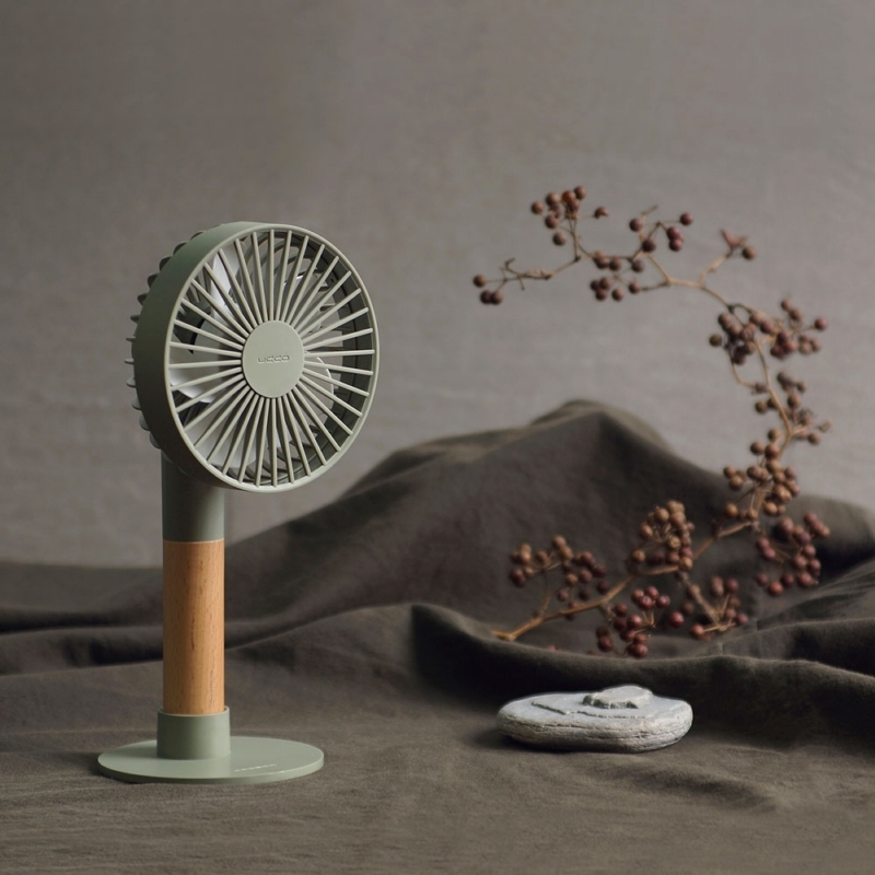 台灣 PROBOX｜UDDO 櫸木手持風扇-綠