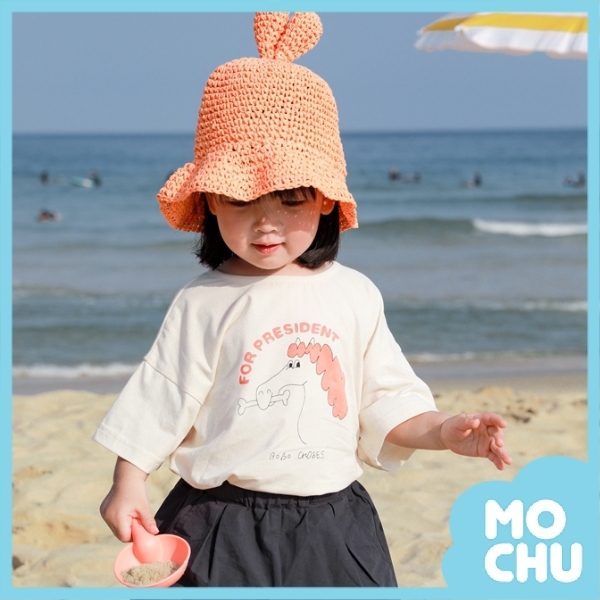 小海馬杏色短袖上衣