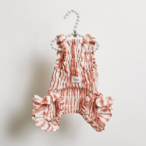 Louisdog 春日打褶連身褲