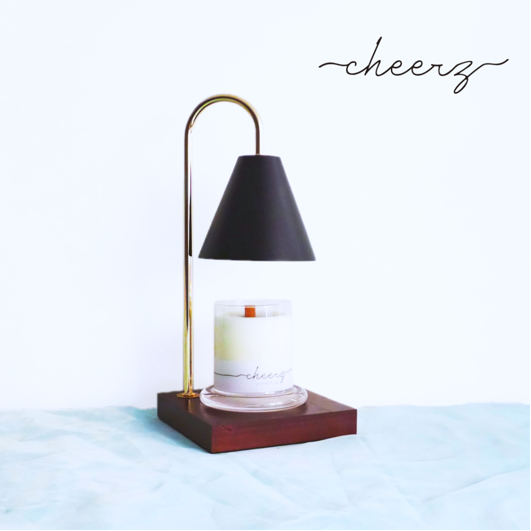 Wooden Scented Candle Warmer ( Walnut with Black)