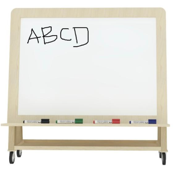 Mobile Whiteboard (Double Sided Easel), Classic