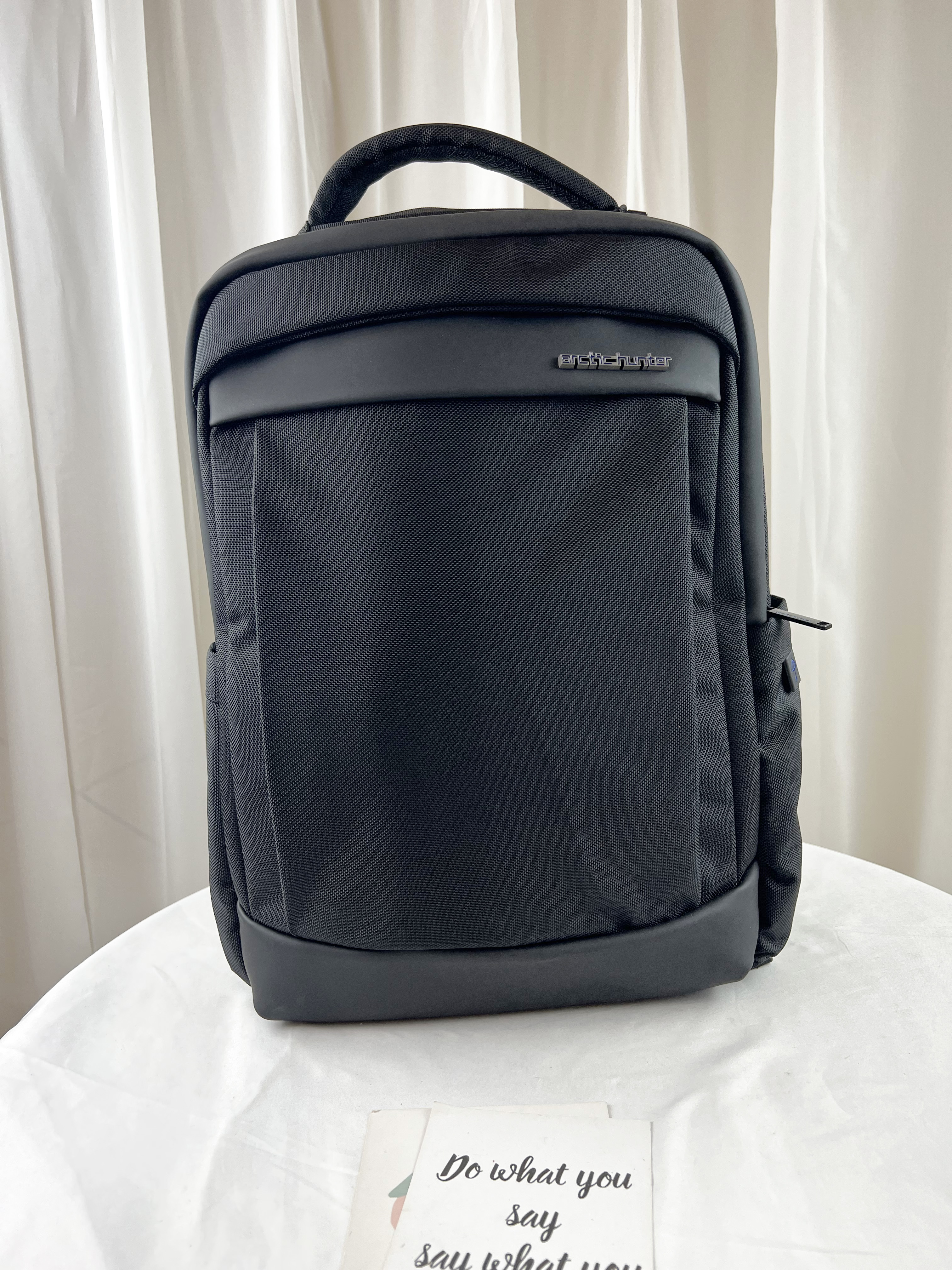 Arctic hunter 經典黑 多功能男用後背包 / 電腦包 #B00478