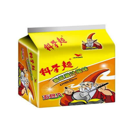 【統一】科學麵 (原味/香蔥雞汁風味) 40克*5包