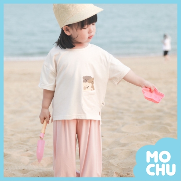 小熊三兄弟口袋短袖上衣(現貨)