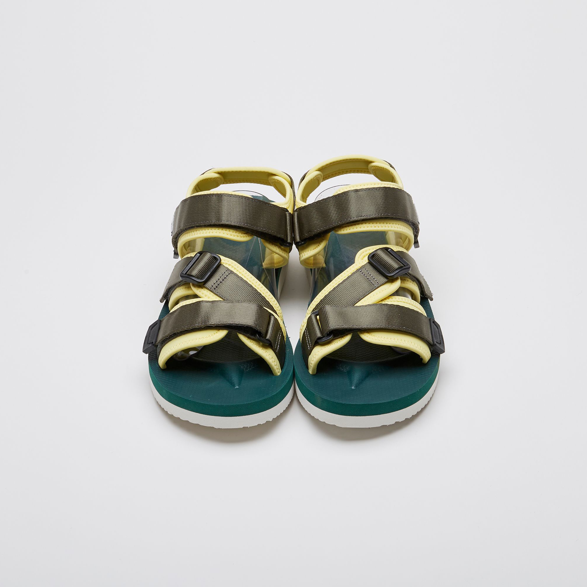 [出清商品售出無退換]  SUICOKE KISEE-V OG-044V 綠色 斜帶 涼鞋 魔鬼氈 VIBRAM 黃金大底【SK22044VGE】