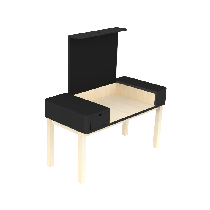 Black Study Table, Monochromatic